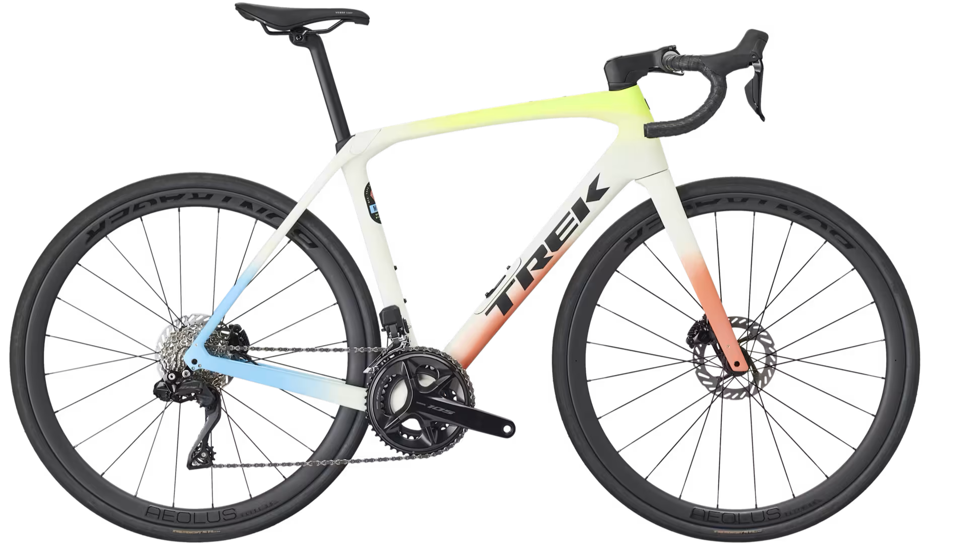 26 Trek Domane SL 6 Era White/Glowstick/Coral Fade