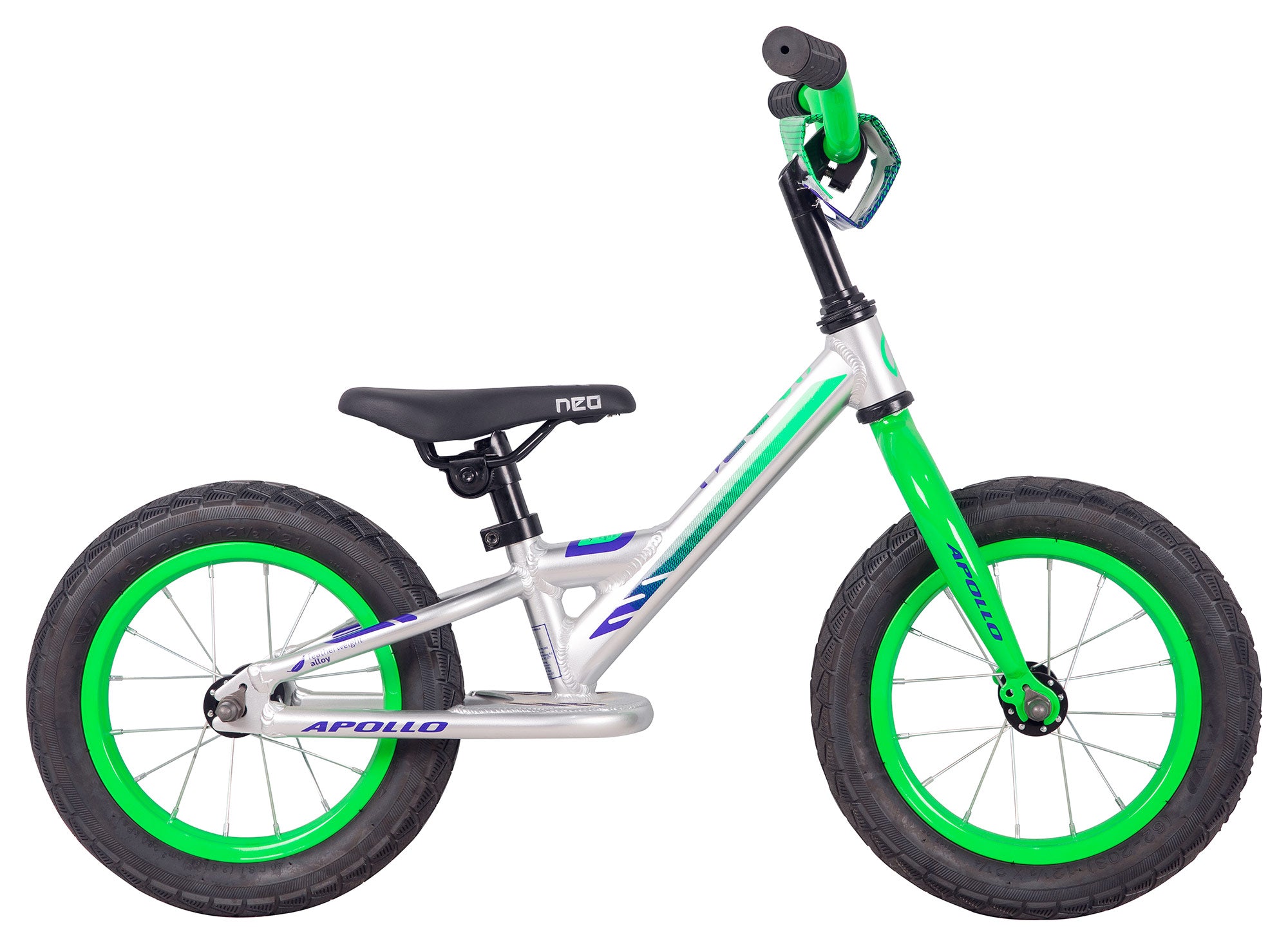 Neo+, Boys Silver/ Neon Green